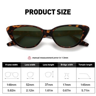 Foto 4 | Foto 4 | Anteojos De Sol Estilo Cat Eye Vintage Retro Fozono Uv400 Fzn7514 Para Mujer - Venta Internacional.