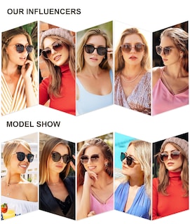 Foto 3 | Foto 3 | Gafas De Sol Sojos Clásicas Y Trendy Redondas Sj2068 Uv400 Negras - Venta Internacional.