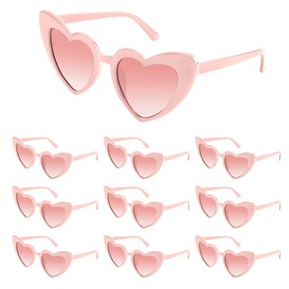 Foto 1 | Foto 1 | Lentes De Sol Corazón Rosa Bouiexye Uv400 Paquete De 10 - Venta Internacional.