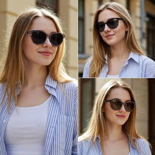 Foto 3 | Foto 3 | Gafas De Sol Polarizadas Uv400 Con Diseño De Ojo De Gato Para Mujer 2 Paquetes - Venta Internacional.