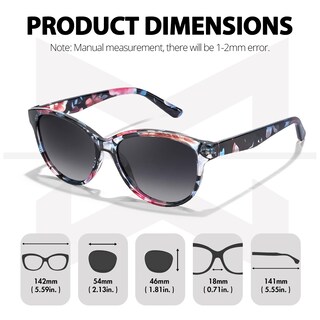 Foto 6 | Foto 6 | Gafas De Sol Polarizadas Uv400 Con Diseño De Ojo De Gato Para Mujer 2 Paquetes - Venta Internacional.