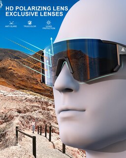 Foto 7 | Foto 7 | Gafas De Sol Deportivas Qally Polarizadas Con Protección Uv400 Para Hombre - Venta Internacional.