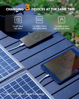 Foto 2 | Foto 2 | Cargador Solar Portátil Lumopal De 40w Con Usb-c Pd - Venta Internacional.