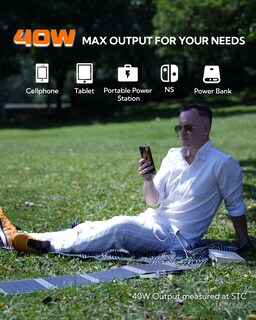 Foto 5 | Foto 5 | Cargador Solar Portátil Lumopal De 40w Con Usb-c Pd - Venta Internacional.