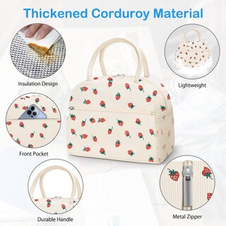 Foto 3 | Foto 3 | Bolsa Térmica Dalinda De Pana Con Diseño De Fresa Para Mujer - Venta Internacional.
