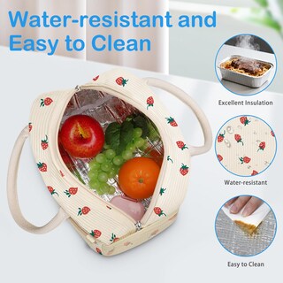 Foto 5 | Foto 5 | Bolsa Térmica Dalinda De Pana Con Diseño De Fresa Para Mujer - Venta Internacional.