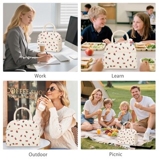 Foto 6 | Foto 6 | Bolsa Térmica Dalinda De Pana Con Diseño De Fresa Para Mujer - Venta Internacional.