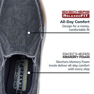 Foto 2 | Foto 2 | Zapatos Skechers Expected Avillo Moccasín Para Hombre Azul - Venta Internacional.