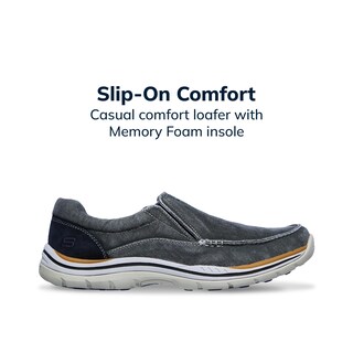 Foto 3 | Foto 3 | Zapatos Skechers Expected Avillo Moccasín Para Hombre Azul - Venta Internacional.