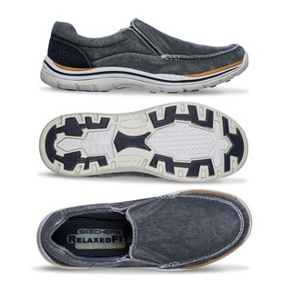 Foto 6 | Foto 6 | Zapatos Skechers Expected Avillo Moccasín Para Hombre Azul - Venta Internacional.