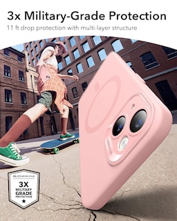 Foto 3 | Foto 3 | Funda Esr Para Iphone 14 Con Magsafe Silicona Líquida Rosa - Venta Internacional.