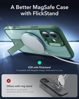 Foto 3 | Foto 3 | Funda Esr Para Iphone 16 Con Soporte Magsafe Transparente Verde - Venta Internacional.