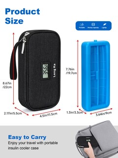 Foto 5 | Foto 5 | Estuche De Viaje Refrigerante Para Insulina Wibond Para Plumas Y Viales + Accesorios - Venta Internacional.