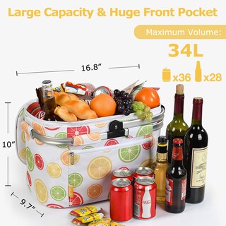 Foto 2 | Foto 2 | Cesta De Picnic Tirrinia Grande 34l Aislada Y Resistente Al Agua - Venta Internacional.