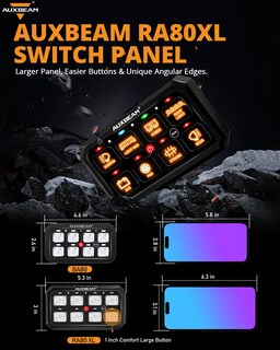 Foto 2 | Foto 2 | Panel De Interruptores Auxbeam Rgb 12v 8 Canales Para Auto Camioneta Suv Rv - Venta Internacional.