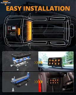 Foto 4 | Foto 4 | Panel De Interruptores Auxbeam Rgb 12v 8 Canales Para Auto Camioneta Suv Rv - Venta Internacional.
