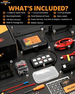 Foto 7 | Foto 7 | Panel De Interruptores Auxbeam Rgb 12v 8 Canales Para Auto Camioneta Suv Rv - Venta Internacional.