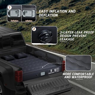 Foto 6 | Foto 6 | Colchón Inflable Para Cama De Camioneta Umbrauto Con Bomba Para Cajas De 1.7 A 1.8 Metros - Venta Internacional.