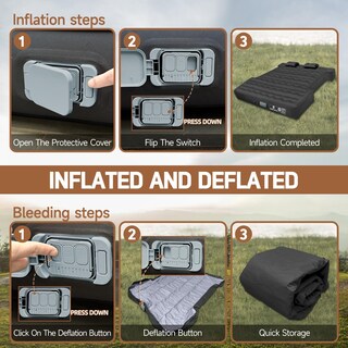 Foto 7 | Foto 7 | Colchón Inflable Para Cama De Camioneta Umbrauto Con Bomba Para Cajas De 1.7 A 1.8 Metros - Venta Internacional.