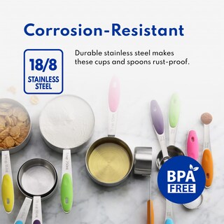 Foto 7 | Foto 7 | Set De Tazas Y Cucharas Medidoras New Star Foodservice 1028065 - Venta Internacional.