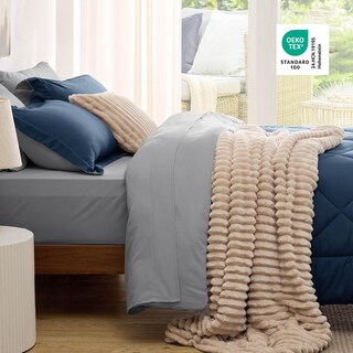 Foto 4 | Foto 4 | Juego De Edredón Bedsure California King Reversible Azul Marino 7 Piezas - Venta Internacional.