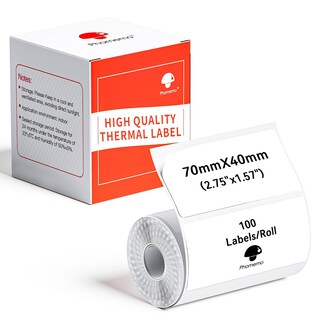 Foto 1 | Foto 1 | Etiquetas Térmicas Phomemo M220/m221/m200/m250 70x40mm 100 Unidades Por Rollo - Venta Internacional.