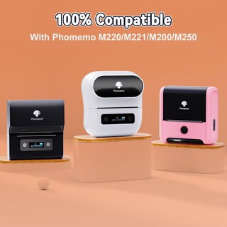 Foto 3 | Foto 3 | Etiquetas Térmicas Phomemo M220/m221/m200/m250 70x40mm 100 Unidades Por Rollo - Venta Internacional.