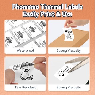Foto 4 | Foto 4 | Etiquetas Térmicas Phomemo M220/m221/m200/m250 70x40mm 100 Unidades Por Rollo - Venta Internacional.