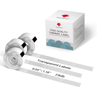 Foto 1 | Foto 1 | Etiquetas Transparentes Phomemo D30 0.55x1.18'' 210 Unidades/rollo 3 Rollos - Venta Internacional.