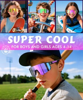 Foto 7 | Foto 7 | Gafas De Sol Para Niños Qally Para Béisbol Juvenil Uv400 Edades 4-14 Paquete De 3 - Venta Internacional.