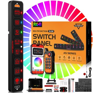 Foto 1 | Foto 1 | Panel De Interruptores Auxbeam As-800 8 Canales Bluetooth Rgb 12-24v - Venta Internacional.