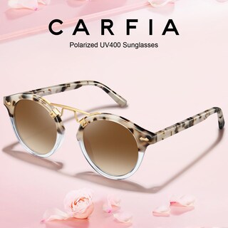 Foto 4 | Foto 4 | Gafas De Sol Carfia Rosa Marrón De Acetato Polarizadas Para Mujer - Venta Internacional.
