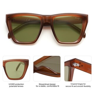 Foto 4 | Foto 4 | Gafas De Sol Sojos De Moda Sobredimensionadas Con Forma Cuadrada Y Ojos De Gato Sj2179 - Venta Internacional.