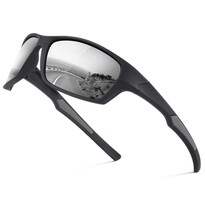 Gafas De Sol Polarizadas Fanshen Envolventes Uv400 Negro Mate - Venta Internacional.