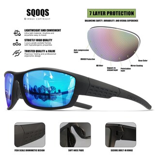 Foto 5 | Foto 5 | Gafas De Sol Deportivas Polarizadas Sqoqs Uv400 Para Hombre - Venta Internacional.
