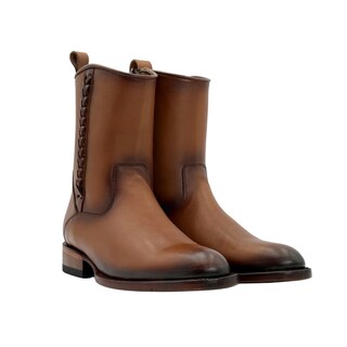 Foto 1 | Foto 1 | Botín Piel Genuina Artesanal Cuero Calzado Del Bajío Miel