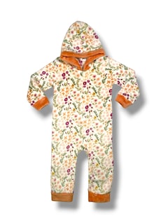 Foto 1 | Foto 1 | Mameluco Con Gorro Bebe Niña Flores