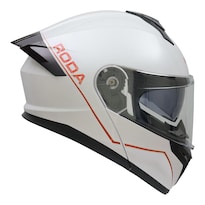 Casco Roda Force Blanco Rojo Xl Abatible Svs Blanco