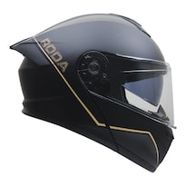 Casco Roda Force Negro Dorado Mate S Abatible Svs Negro