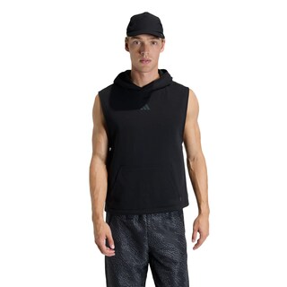 Foto 1 | Foto 1 | Playera Sin Mangas Con Capucha Power Para Entrenamiento Adidas Negro Hombre