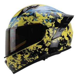 Foto 2 | Foto 2 | Casco Roda Drift Amarillo Fractal Rise L Cerrado Mica Humo Svs Amarillo