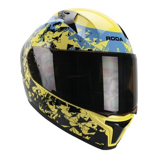 Foto 3 | Foto 3 | Casco Roda Drift Amarillo Fractal Rise L Cerrado Mica Humo Svs Amarillo