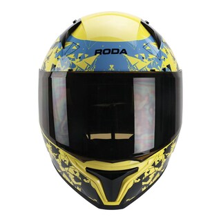 Foto 4 | Foto 4 | Casco Roda Drift Amarillo Fractal Rise L Cerrado Mica Humo Svs Amarillo