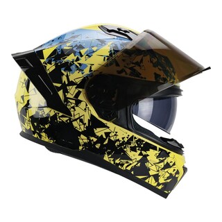Foto 6 | Foto 6 | Casco Roda Drift Amarillo Fractal Rise L Cerrado Mica Humo Svs Amarillo