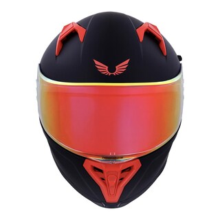 Foto 4 | Foto 4 | Casco Bkr Hawk Negro Mate M.roja Rep Trans Cerr Svs Rojo Negro
