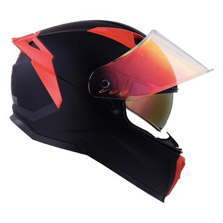 Foto 6 | Foto 6 | Casco Bkr Hawk Negro Mate M.roja Rep Trans Cerr Svs Rojo Negro