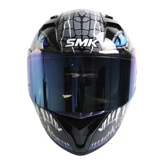 Foto 4 | Foto 4 | Casco Smk Stellar Sport Negro Azul Taotei Gl265 Mica Azul L Cerrado Negro