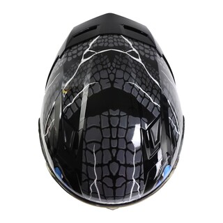 Foto 6 | Foto 6 | Casco Smk Stellar Sport Negro Azul Taotei Gl265 Mica Azul L Cerrado Negro