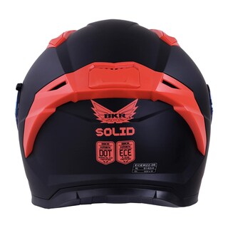 Foto 5 | Foto 5 | Casco Bkr Hawk Negro Mate M.roja Rep Trans Cerr Svs Rojo Negro