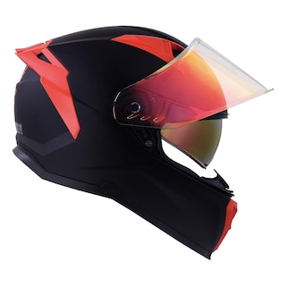 Foto 6 | Foto 6 | Casco Bkr Hawk Negro Mate M.roja Rep Trans Cerr Svs Rojo Negro